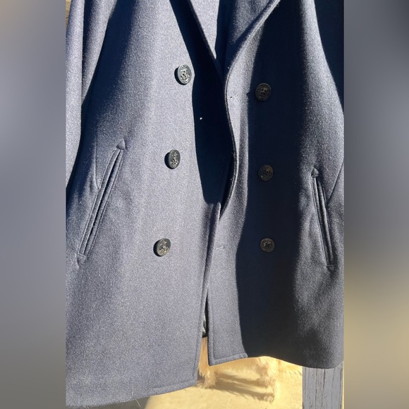 Brand New wool peacoat with Gold Anchor accented Buttons by Liz Claiborne - Picture 6 of 12